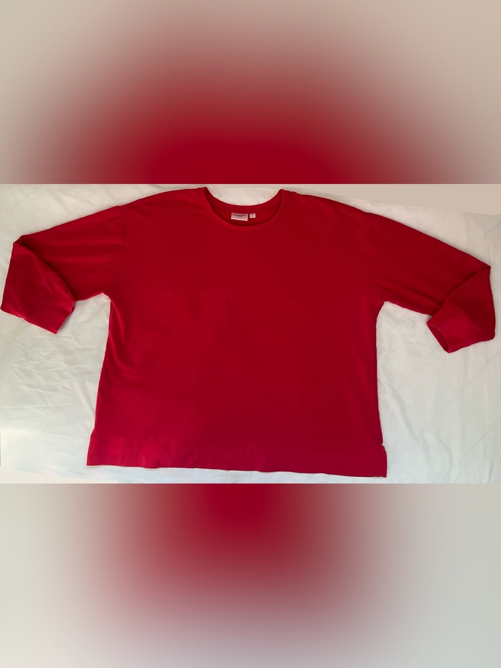 Torrid Super Soft Fleece Crewneck Sweatshirt Size 1 Fuchsia Cotton Blend